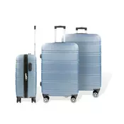 Hoffmanns 3-dijelni ABS set kofera Line Light plava