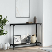 Konzolni stol crni 101 x 30,5 x 75 cm od konstruiranog drva
