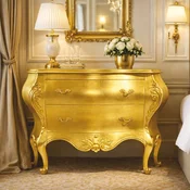 Casa Padrino luxury baroque chest of drawers gold 127.5 cm - Baroque furniture - Made in Italy