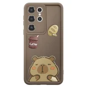AVIZAR Ovitak za Galaxy S26 Ultra s 3D motivi Capybara, Rjava, (5000274620)