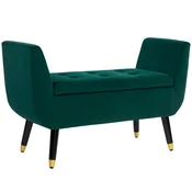 Homestar Klop s shranjevalnim prostorom 107x42x65 cm Zelena