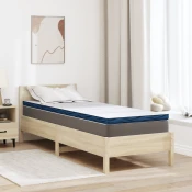 Vidaxl Blazine za vzmetnice Bela in modra 70 x 200 cm