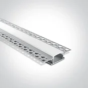 ALUMINIJASTI PROFIL BREZ OBREZOV 2M ZA 20MM TRAKOVE + PC OPAL DIFF DM7904TR/AL