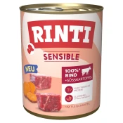 Varčno pakiranje RINTI Sensible 24 x 800 g - Govedina in sladki krompir