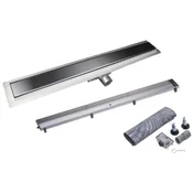 SANOTECHNIK kanaleta 60 cm s sifonom in izlivom 40 mm - krom (DT60)