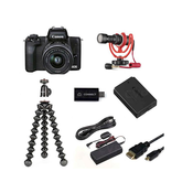 Digitalni fotoaparat CANON EOS M50 MARK II + objektiv 15-45mm IS Premium Livestream Kit