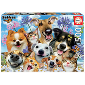 Puzzle Fun in the Sun Selfie Educa 500 dijelova i Fix ljepilo od 11 godina