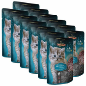 Vrečka hrane Leonardo Kitten, 12x85 g