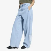 adidas Jeans hlače Adibreak Mid Rise Wide Leg Denim Pant KT2651 Svetlo modra Wide Leg