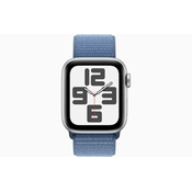 Apple Watch SE Cell/40mm/srebrni/športni trak/zima modra