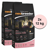 Alleva NEO BREEDER dog adult medium & maxi pork 2 x 12 kg