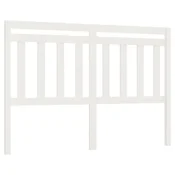 Uzglavlje za krevet bijelo 156 x 4 x 100 cm od masivne borovine