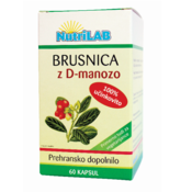 Nutrilab Brusnica z D-manozo, 60 kapsul