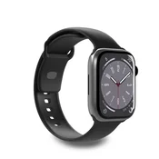 Puro Silikonski pašček za Apple Watch 42 44 45 49 mm Icon črne barve - 2 kosa.