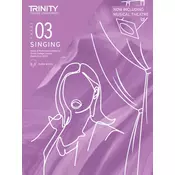Trinity College London Singing Exam Pieces from 2023 Grade 3