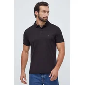 Tommy Hilfiger Polo majica Essential MW0MW35585 Črna Regular Fit