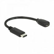 Delock adapter USB TipC M-USB 2.0 mikro-B Ž na kablu 65578