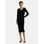 LAUREN RALPH LAUREN Cocktail obleka 200B27415001 Črna Regular Fit
