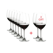 RIEDEL VERITAS CABERNET/MERLOT Caše za crveno vino, 6+2 komada, 709ml