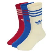 ADIDAS ORIGINALS Nogavice Crew 3 Pairs kremna / modra / rdeča
