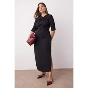 Trendyol Curve Ženska haljina Tbbaw26Ah00053, Crna
