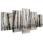 shumee Slika na italijanskem platnu 100 x 50 cm pentaptih - klasični slog - narava Slika na italijanskem platnu 150 x 75 cm pentaptih - klasični slog - narava