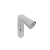 SLV stenska svetilka Puri 2.0 Cone, siva, širina 15 cm, kovina - Dnevna soba/jedilnica - Sodobni - Aluminij