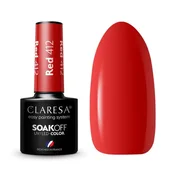 CLARESA hibridni lak za nohte RDEČ 412 -5 g