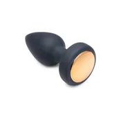 shumee XR Brands silikonski vibrirajoči LED čep - srednji