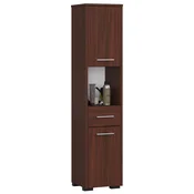 AKORD Akord Fin Visoka Kopalniška omara, 2 Vrata, 1 Predal In 1 Odprt Predel, Wenge, (5000333336)
