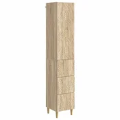 vidaXL Set omar 2 pcs Sonoma hrast 33 x 34,5 x 90 cm Inženirski les