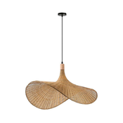 Immax 08290L - Lestenec na vrvici SOMBRERO 1xE27/40W/230V pr. 80 cm ratan