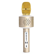 Teddies Mikrofon karaoke Bluetooth, na baterije, zlatni