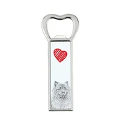 Artdog Wolf Spitz, Keeshond - odpirač za steklenice s psom, personaliziran odpirač za hladilnik, unikatno darilo za moškega by Art-Dog