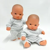 Siva trenirka za punčko 20-21cm, Miniland, Paola Reina