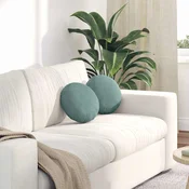 Jastucici za sjedenje 2 pcs Morska zelena O30 x 13 cm Baršun