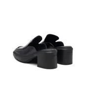 Natikači Calvin Klein Block Heel Mule Lth Hdw HW0HW03175 Črna