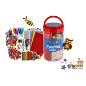Ustvarjalni set, ustvarjen v plastični škatli 12x21cm