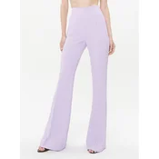 TWINSET Hlače iz tkanine 232TP2053 Vijolična Regular Fit
