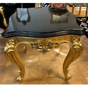 Casa Padrino luxury baroque solid wood side table black/gold - Magnificent luxury table in baroque style - Luxury baroque living room furniture