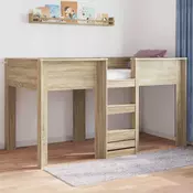 Krevet na kat za djecu s pohranom Sonoma hrast 90 x 200 cm