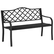 Homestar Vrtna klop za 2 osebi 128x585x89 cm črna