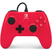 Kontroler PowerA - Enhanced, žicani, za Nintendo Switch, Raspberry Red