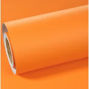Nikcorp Samolepilna stenska tapeta ReWallpaper vinilna PVC mat oranžna, 60 cm x 5 m, odstranljiva, vodoodporna, za pohištvo kuhinjo kopalnico