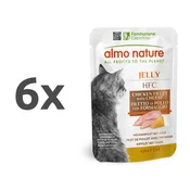 Almo Nature HFC Jelly - piščančji file in sir 6 x 55 g