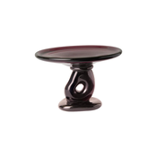 Dekorativna pladenj ferm LIVING Damo Glass Centrepiece 21 cm bordo barva