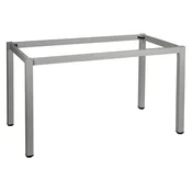 STEMA Kovinski okvir mize NY-A057/K. Ima kvadratno nogo velikosti 5x5 cm. Dimenzije 136x66 cm. Siva.