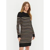 Brave Soul Pletena obleka LKD-125HARPER Črna Regular Fit