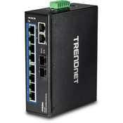 Trendnet TI-G102 mrežni prekidac Gigabit Ethernet (10/100/1000) Crno