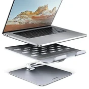 AXAGON STND-LQ aluminijasto stojalo za prenosnik HQ 10-17,3 z nastavljivo višino in kotom, sivo